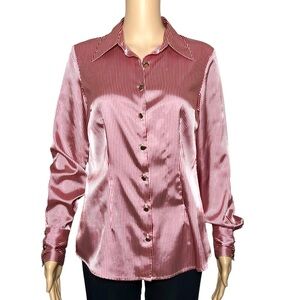 bcbg max azria long sleeve Woman’s S  striped Top Blouse